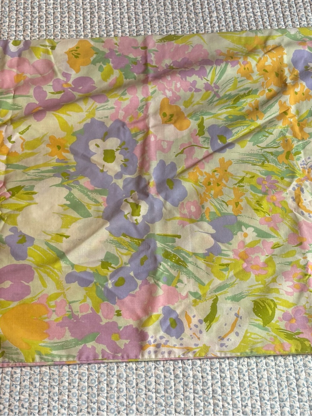 Sears Vintage Retro Floral Pillowcase